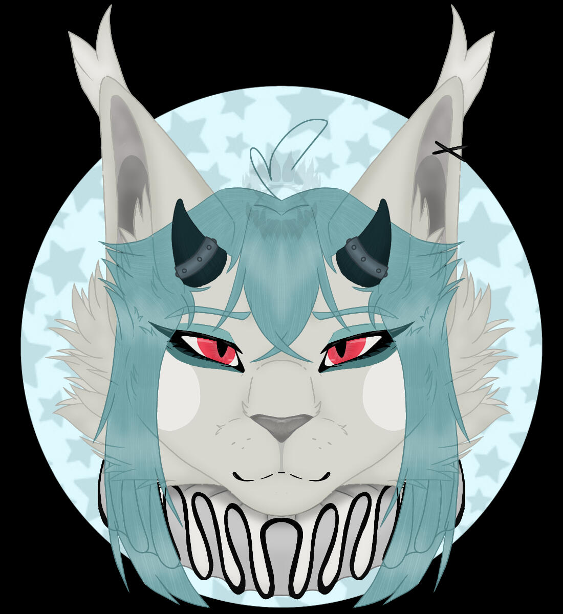 Headshot attack z Artfight 2025. Postać należy do @massivenuclearattack na ig
